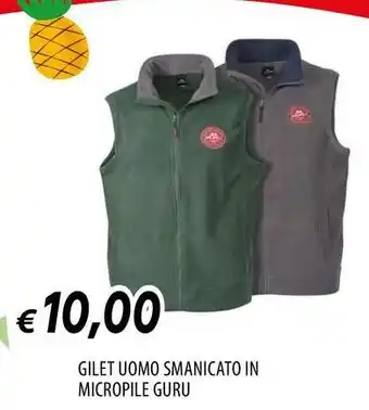 Galassia Gilet uomo smanicato in micropile guru offerta