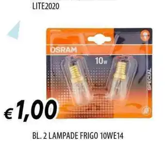 Galassia Bl. 2 lampade frigo 10we14 offerta