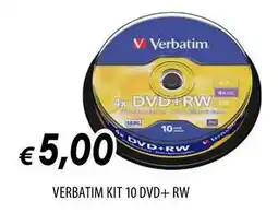 Galassia Verbatim kit 10 dvd+rw offerta