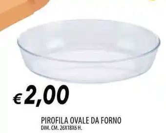 Galassia Pirofila ovale da forno offerta