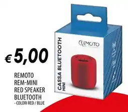 Galassia Remoto rem-mini red speaker bluetooth offerta