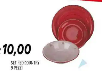 Galassia Set red country offerta