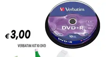 Galassia Verbatim kit10 dvd offerta