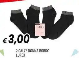 Galassia 2 calze donna bordo LUREX offerta