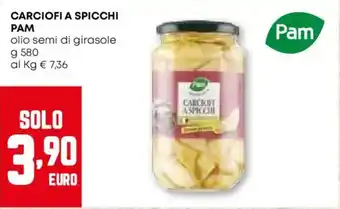 Pam Carciofi a spicchi PAM offerta