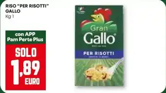 Pam Riso "per risotti" GALLO offerta