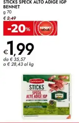 Bennet Sticks speck alto adige igp BENNET offerta