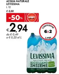 Bennet Acqua naturale LEVISSIMA offerta