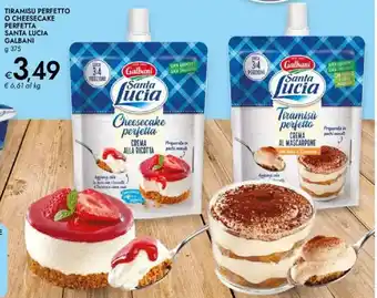 Bennet Tiramisu perfetto o cheesecake perfetta santa lucia GALBANI offerta