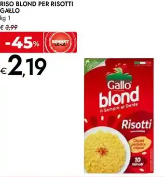 Bennet Riso blond per risotti GALLO offerta