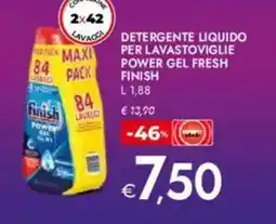 Bennet Detergente liquido per lavastoviglie power gel fresh FINISH offerta