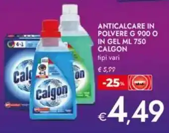 Bennet Anticalcare in polvere o in gel CALGON offerta