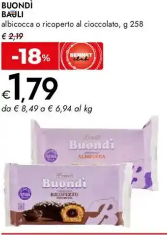 Bennet Buondì BAULI offerta