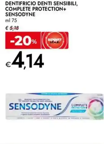 Bennet Dentifricio denti sensibili, complete protection+ SENSODYNE offerta