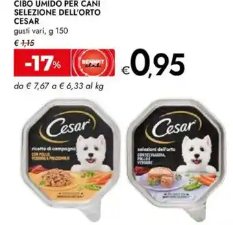 Bennet Cibo umido per cani selezione dell'orto CESAR offerta