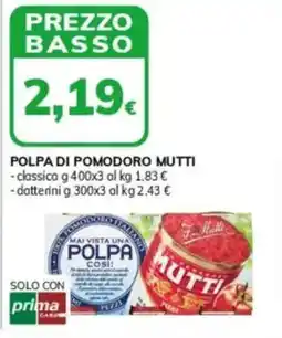 Basko Polpa di pomodoro MUTTI offerta