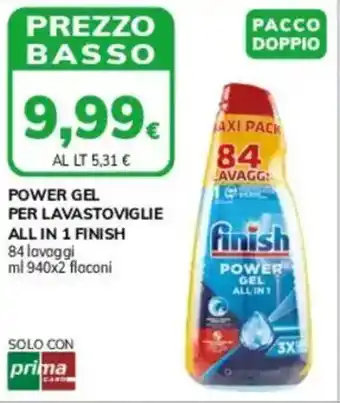 Basko Power gel per lavastoviglie all in 1 FINISH offerta