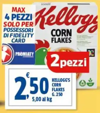 Ok Sigma Kellogg's corn flakes 2 pezzi offerta