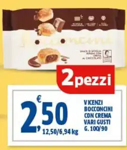 Ok Sigma Vicenzi bocconcini con crema vari gusti 2 pezzi offerta