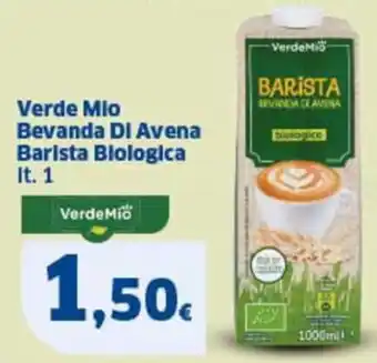 Ok Sigma Verde mio bevanda di avena barista biologica offerta