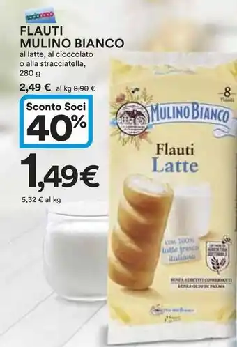 Ipercoop Flauti mulino bianco offerta