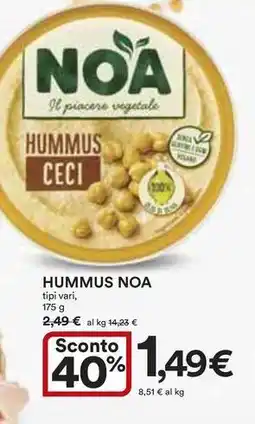 Ipercoop Hummus noa offerta