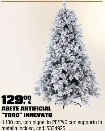 OBI Abete artificial “toro” innevato offerta