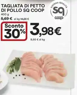 Ipercoop Tagliata di petto di pollo sq coop offerta