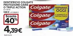 Ipercoop Dentifricio colgate protezione carie o triple action offerta