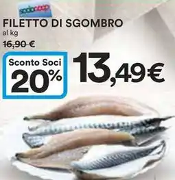 Ipercoop Filetto di sgombro offerta