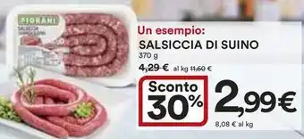 Ipercoop Salsiccia di suino offerta