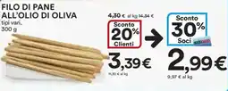 Ipercoop Filo di pane all'olio di oliva offerta