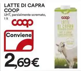 Ipercoop Latte di capra coop offerta