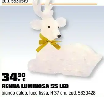 OBI Renna luminosa 55 led offerta