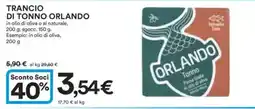 Ipercoop Trancio di tonno ORLANDO offerta