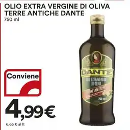 Ipercoop Olio extra vergine di oliva terre antiche DANTE offerta