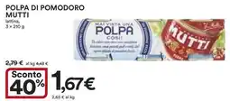 Ipercoop Polpa di pomodoro MUTTI offerta