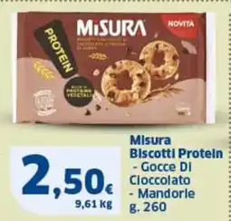 Ok Sigma Misura biscotti protein - gocce di Cloccolato - Mandorle offerta