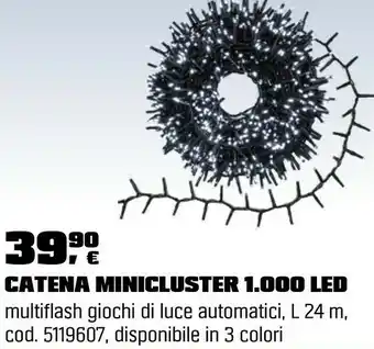 OBI Catena minicluster 1.000 led offerta