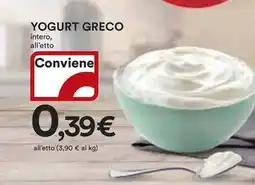 Ipercoop Yogurt greco intero offerta