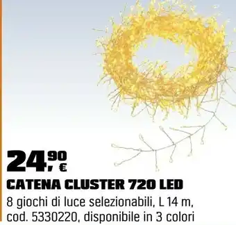 OBI Catena cluster 720 led offerta