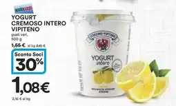 Ipercoop Yogurt cremoso intero VIPITENO offerta