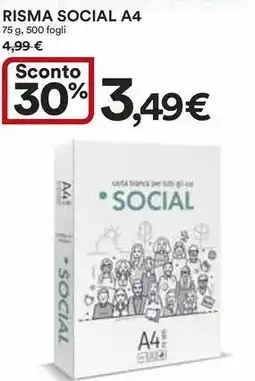 Ipercoop RISMA SOCIAL A4 offerta