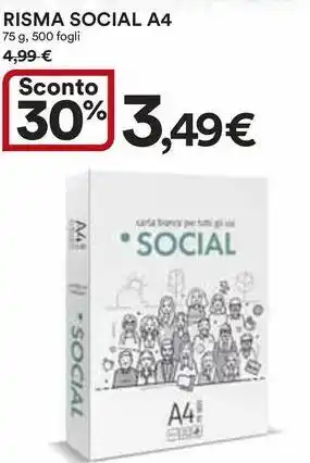 Ipercoop RISMA SOCIAL A4 offerta