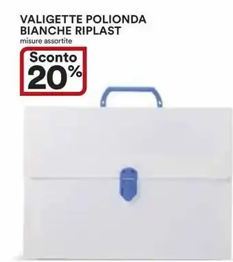 Ipercoop Valigette polionda bianche riplast offerta