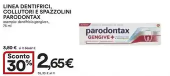 Ipercoop Linea dentifrici, collutori e spazzolini PARODONTAX offerta