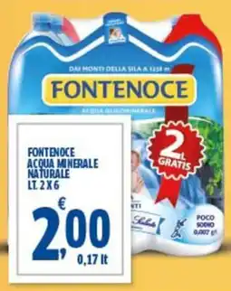 Ok Sigma Fontenoce acqua minerale naturale offerta