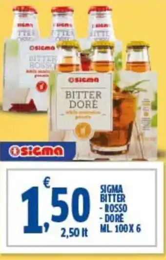 Ok Sigma Sigma bitter -rosso -dore offerta