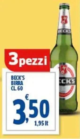 Ok Sigma Beck's birra offerta