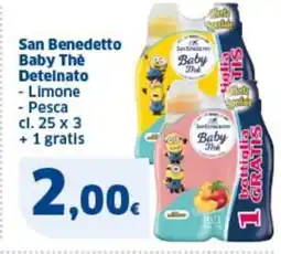 Ok Sigma San benedetto baby the -Deteinato - Limone - Pesca + 1 gratis offerta